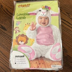 Spirit Halloween, lovable lamb, includes jumpsuit and hood